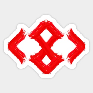 Red Eight Sticker